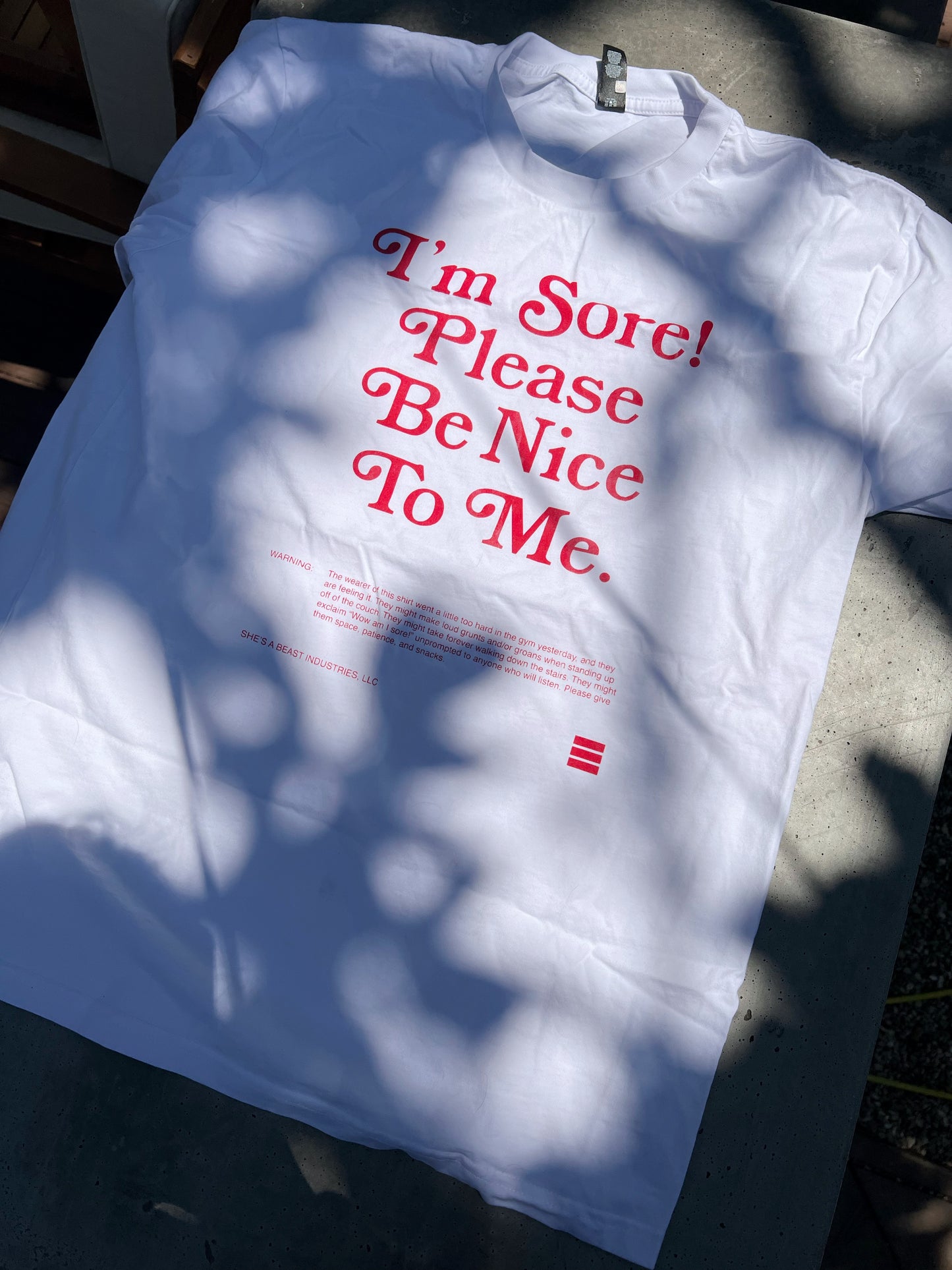 I'm Sore! Please Be Nice to Me T-Shirt