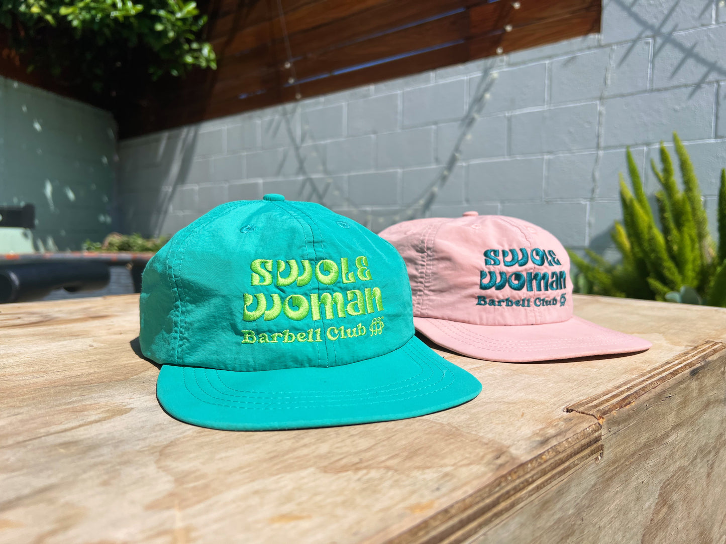 Swole Woman Barbell Club Six-Panel Hat