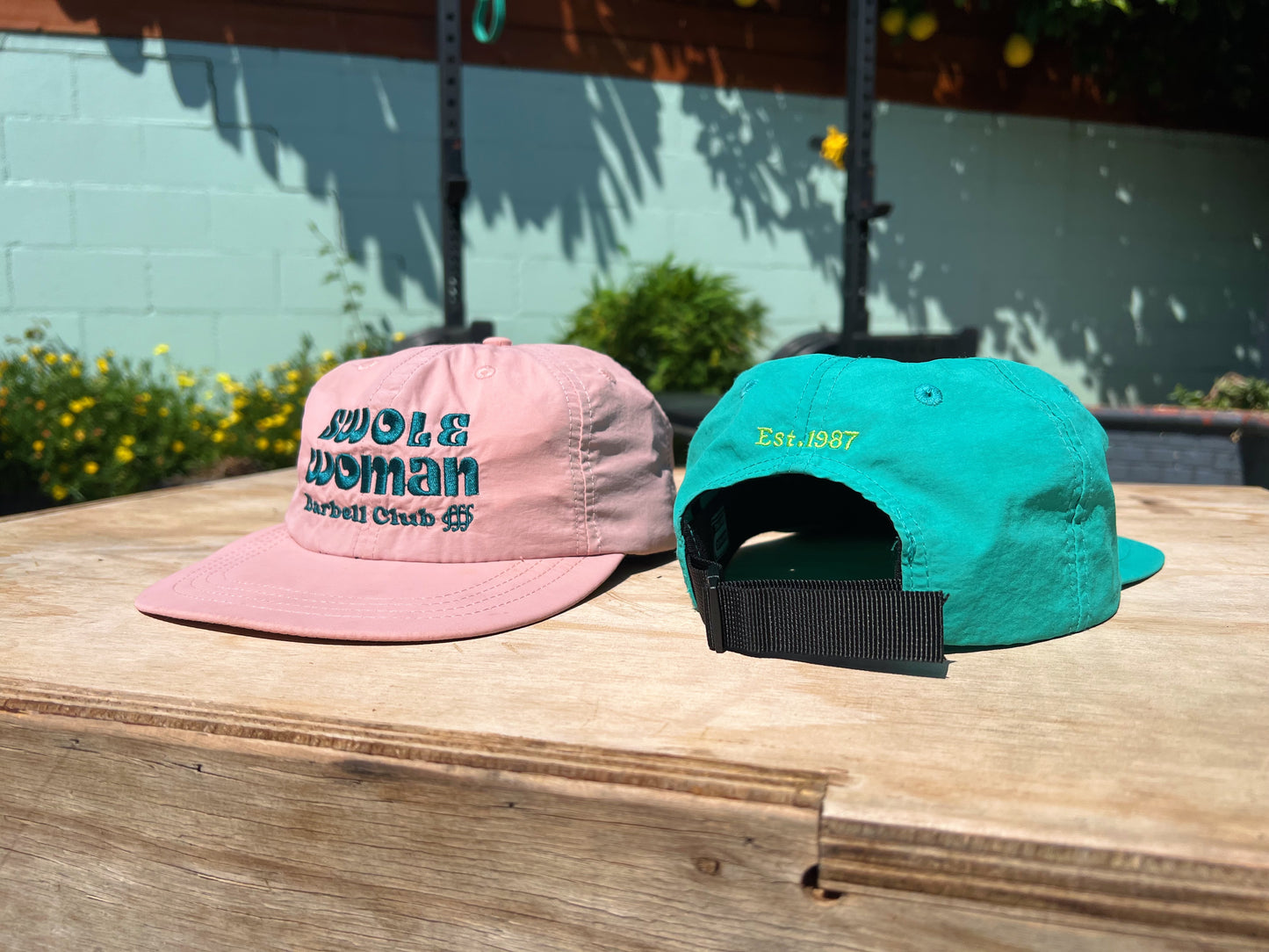 Swole Woman Barbell Club Six-Panel Hat