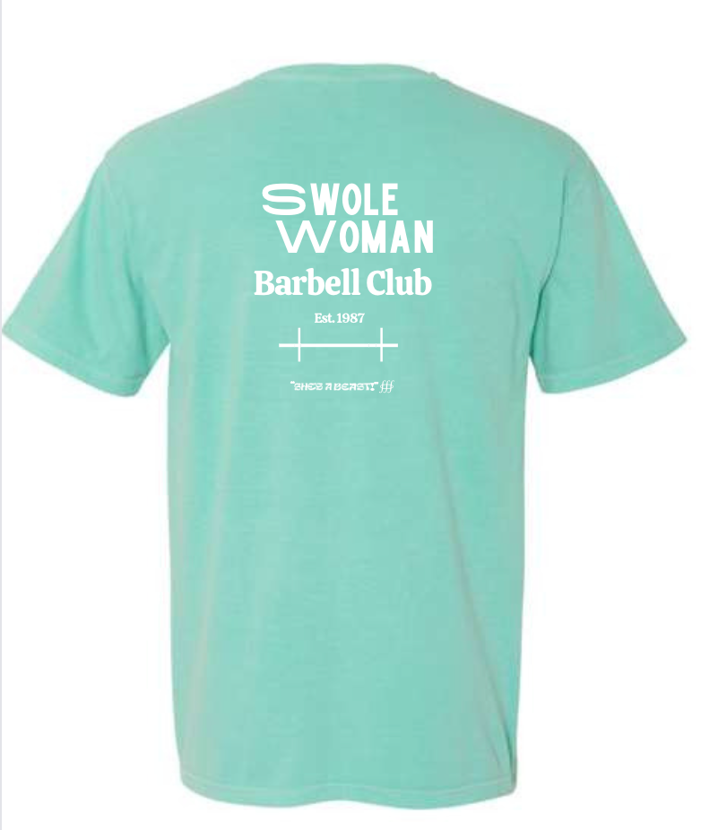 Swole Woman Barbell Club T-Shirt (pre-order)